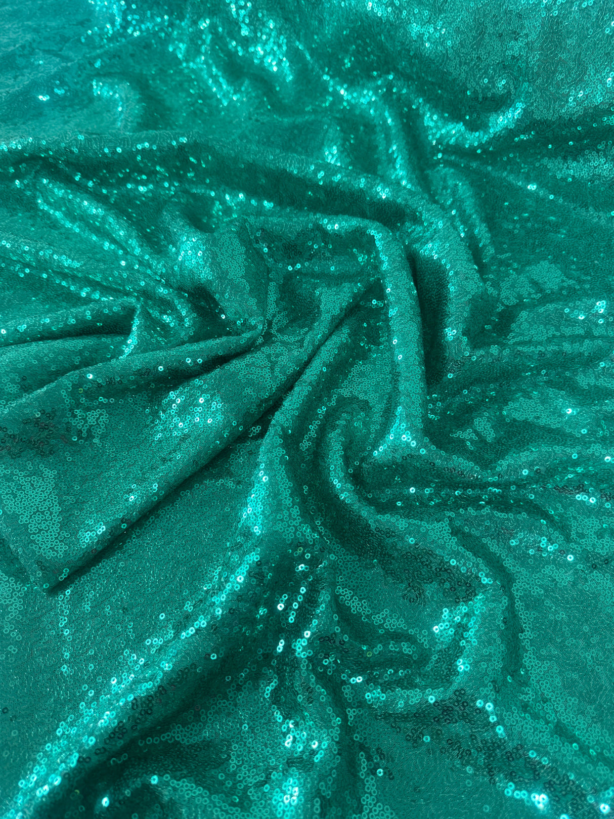 Stretch Sequin on Mesh Mint Green