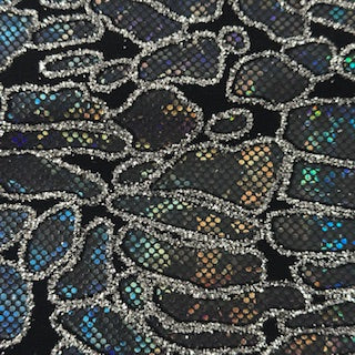 Nylon Spandex Maze Hologram Fabric 60"