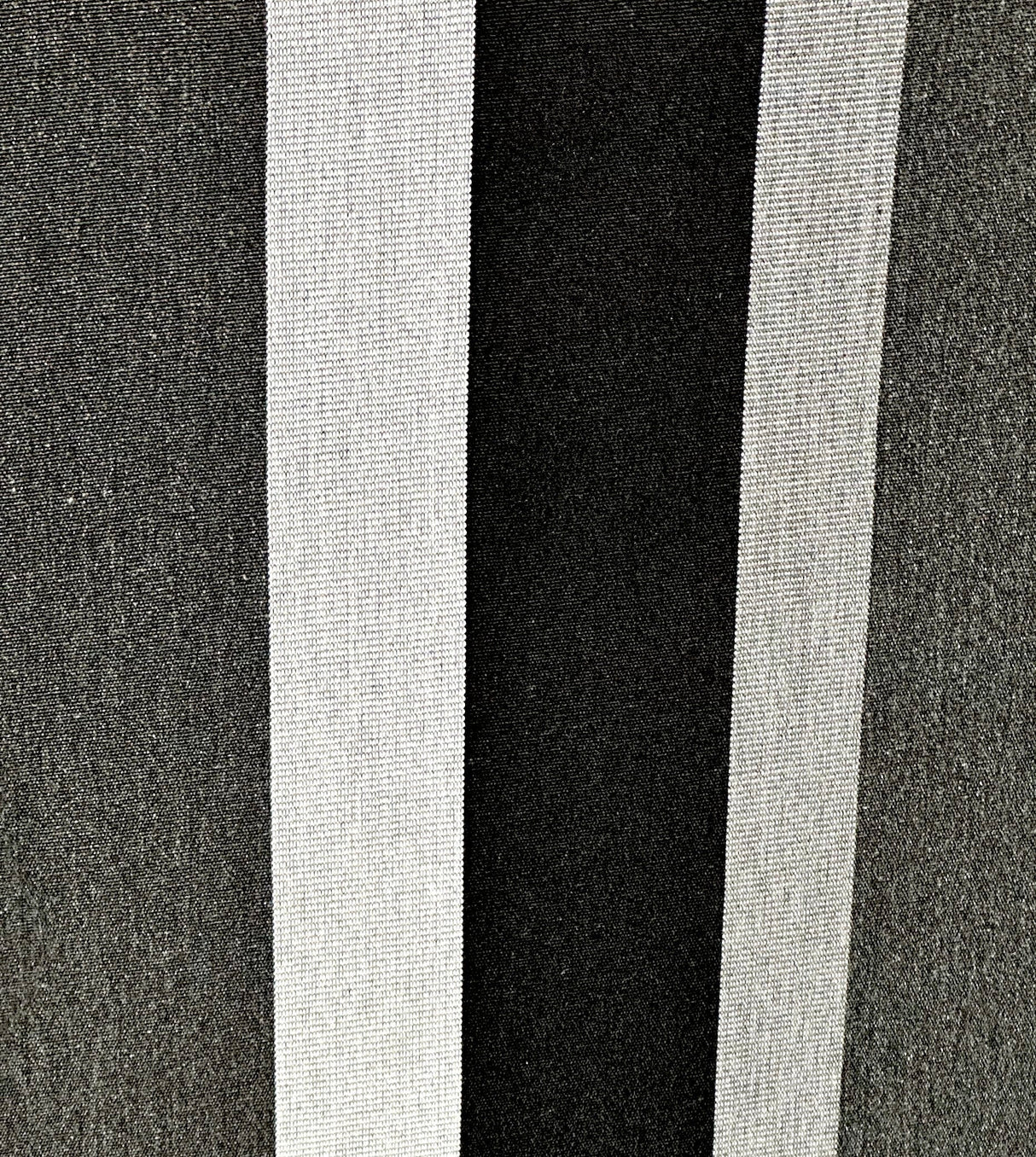 Sunbrella Shade Solution Dyed Acrylic Fabric - Black Vertical Stripes, 47" Width (By The Yard)
