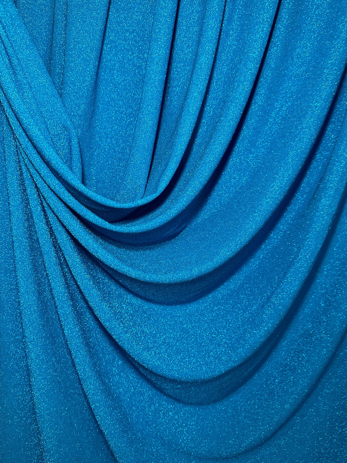 Turquoise Metallic Lurex Knit