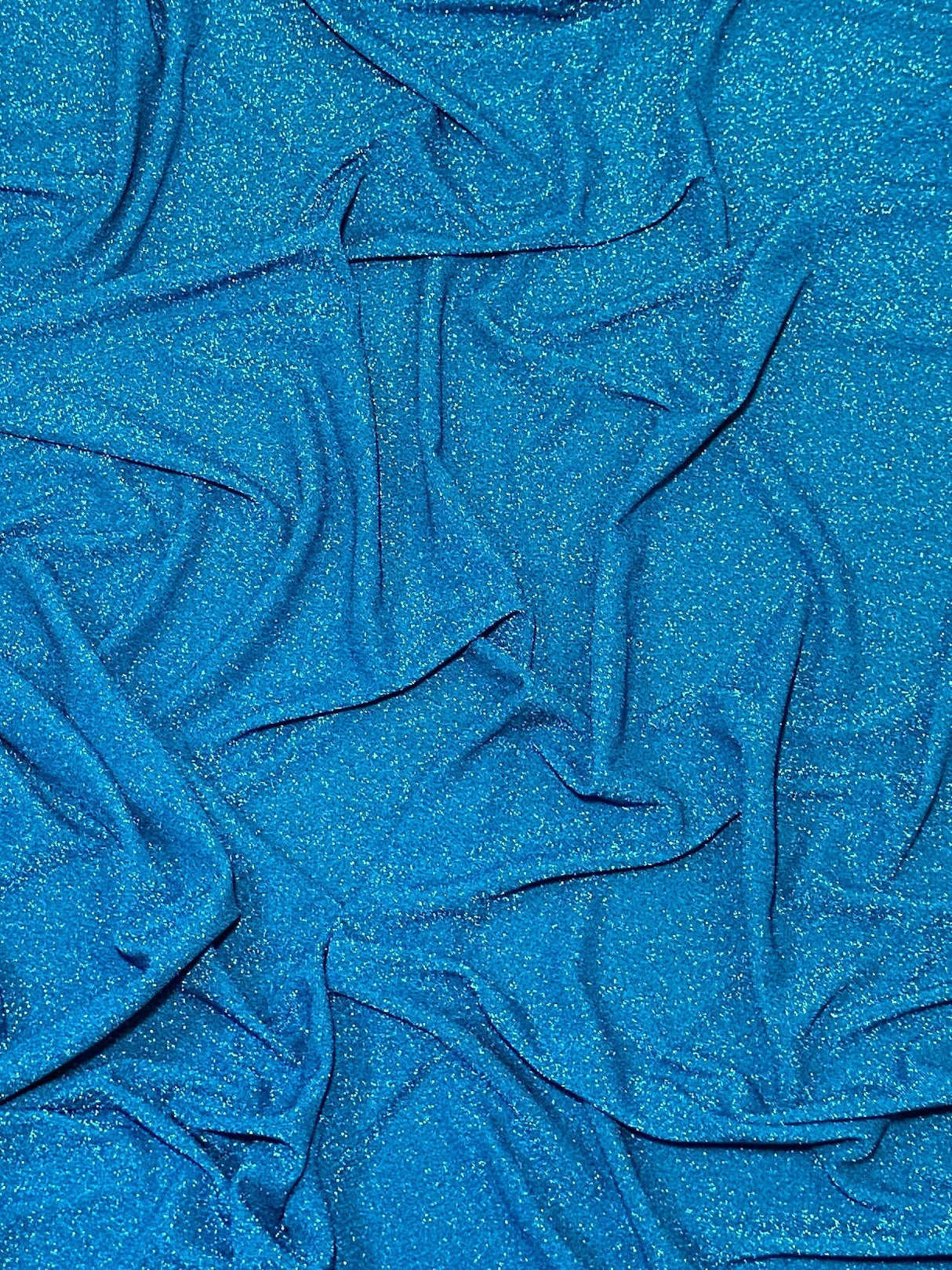 Turquoise Metallic Lurex Knit