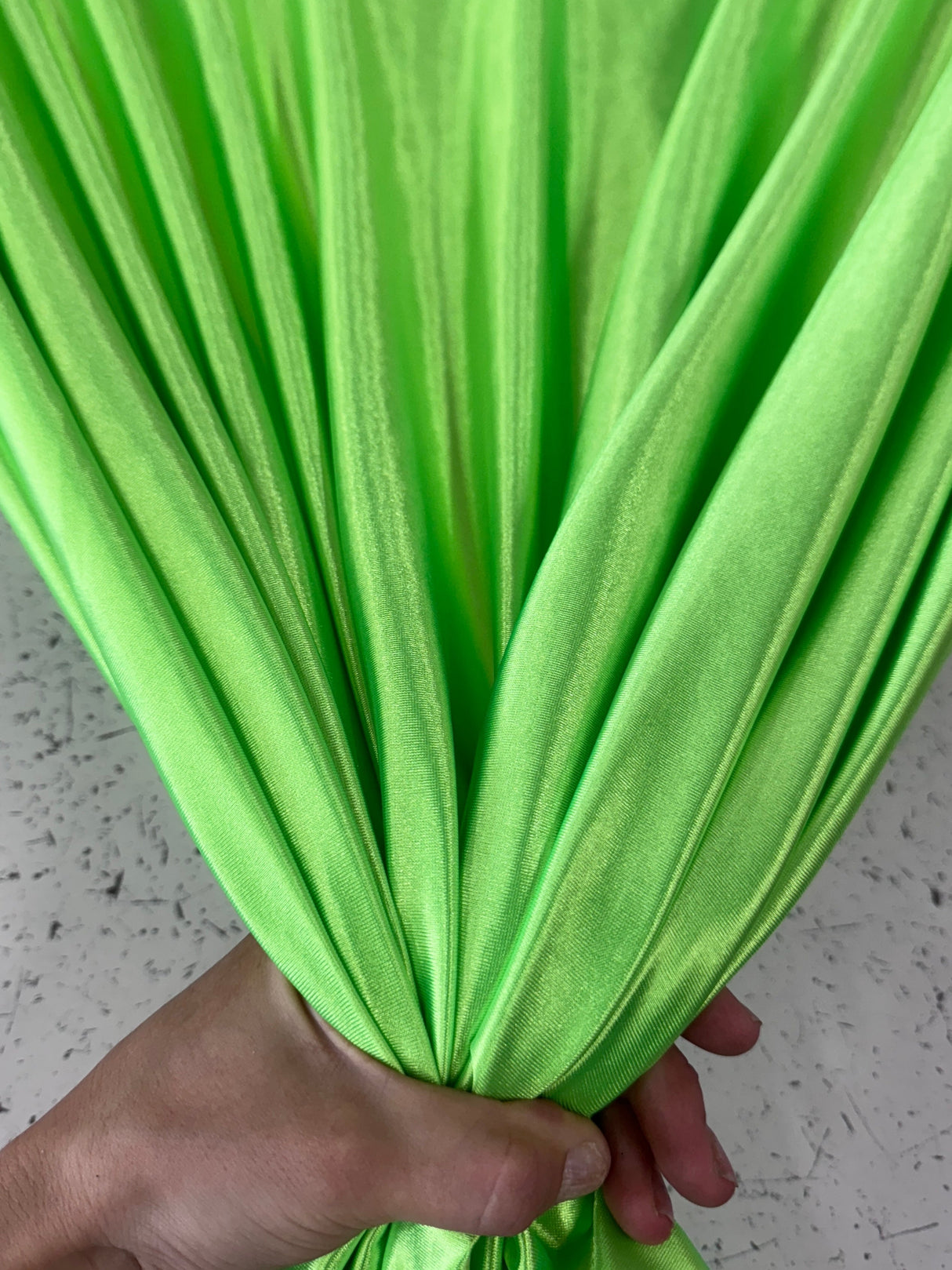 Shiny Nylon Spandex Neon Green
