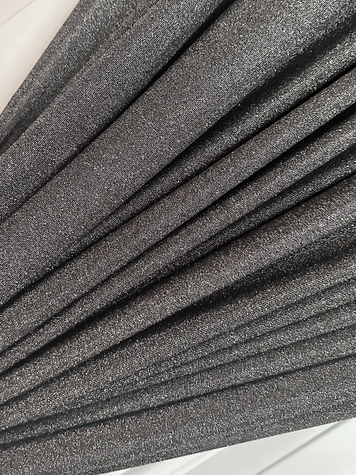 Silver Spandex Lurex Knit