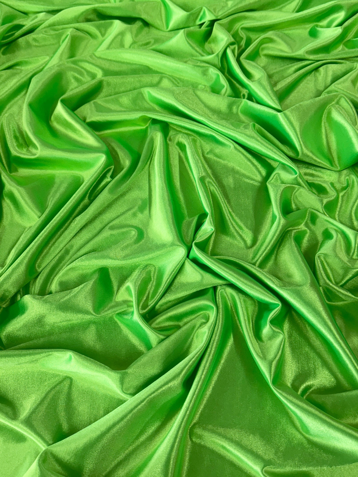 Shiny Nylon Spandex Neon Green