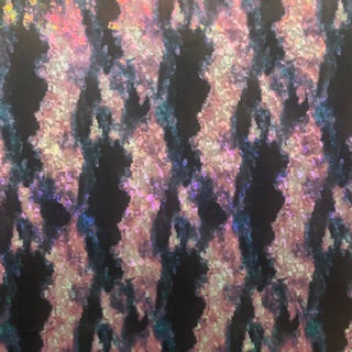 Hologram Foil Fabric Aurora Tie-Dye 60"