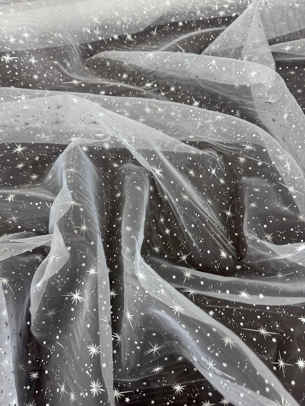 Silver Star Organza