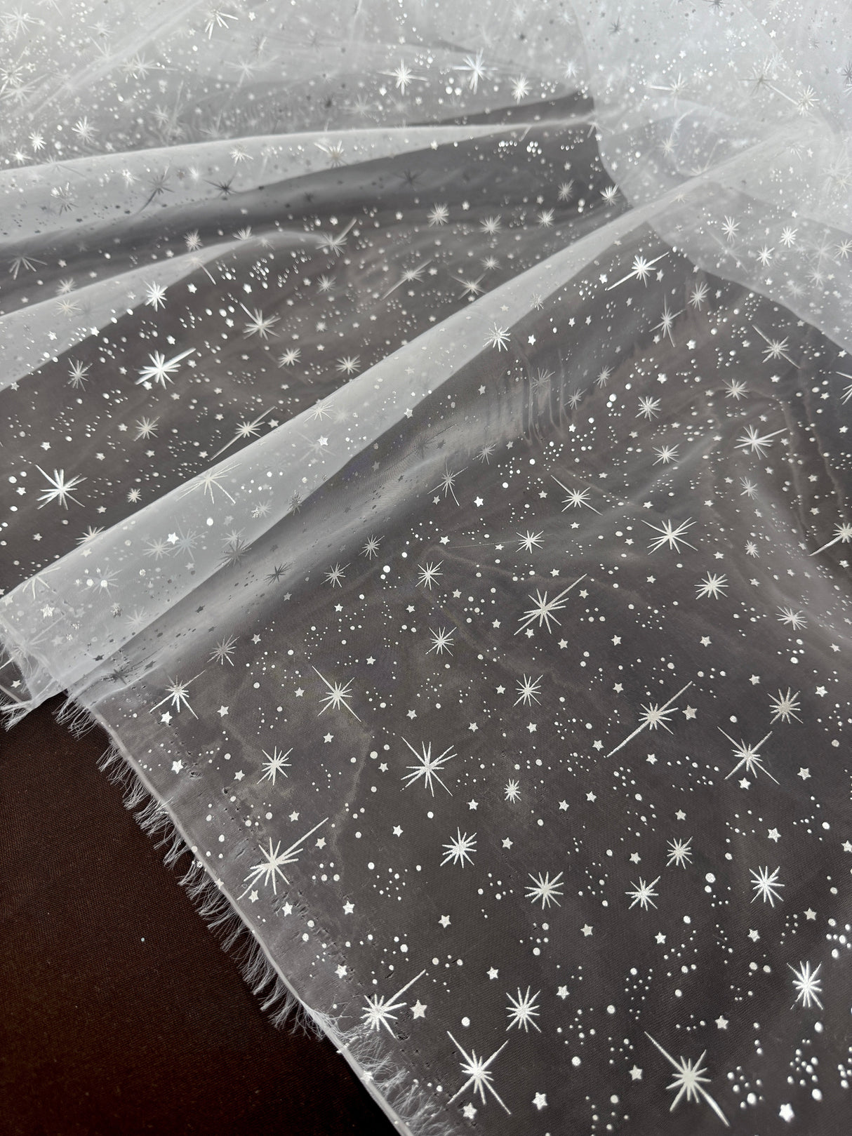 Silver Star Organza