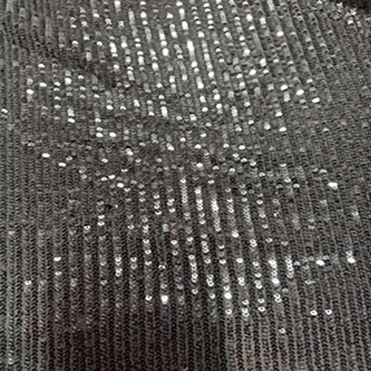 Polyester Spandex Mini Sequin Fabric 50" Champagne Stripe