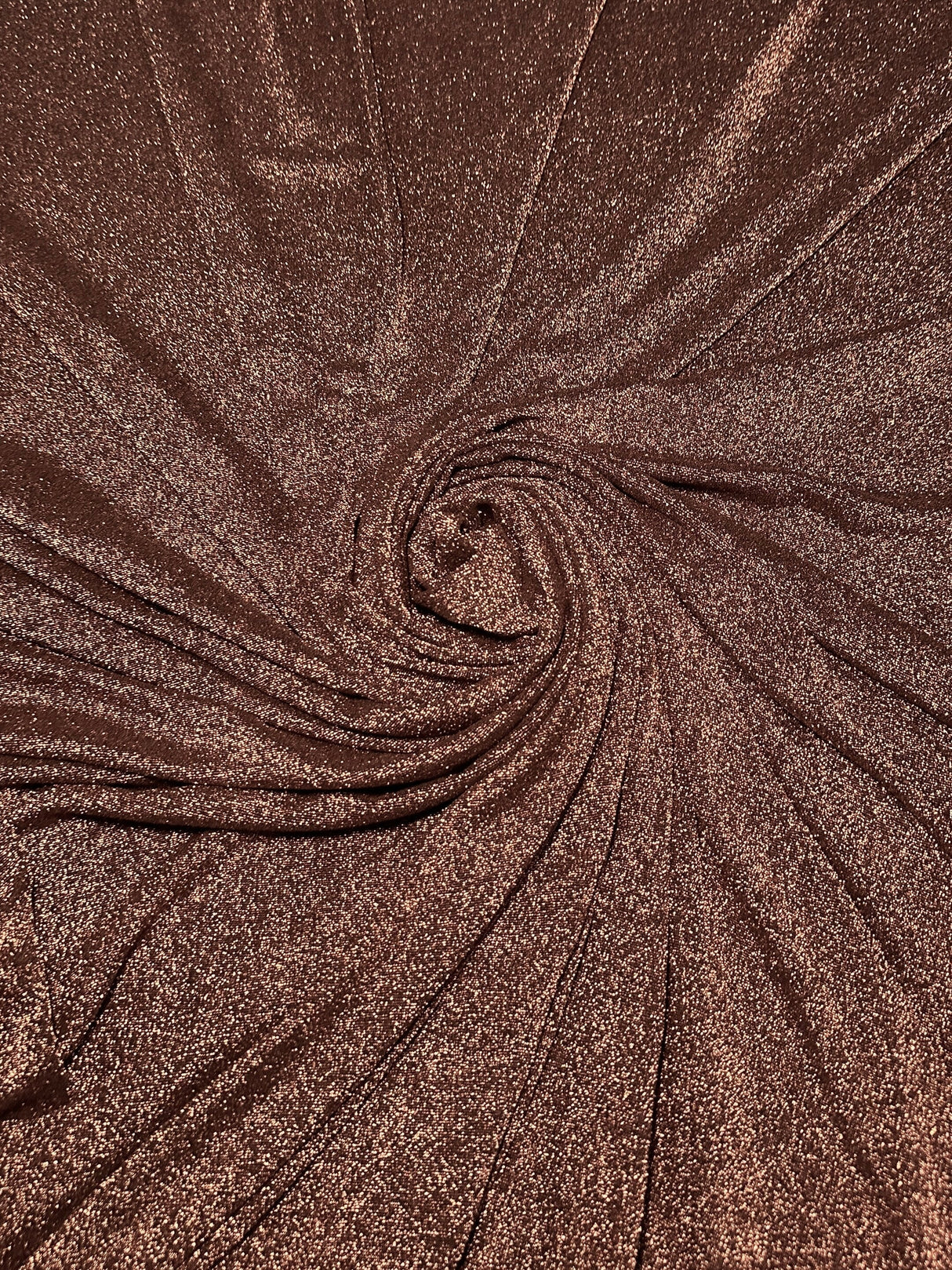 Bronze Copper Stretch Lurex Knit