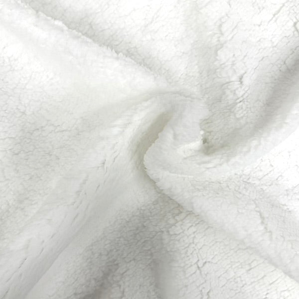 Sherpa Faux Fur Polyester Fabric - Solid, 60" Width (1 Yard)