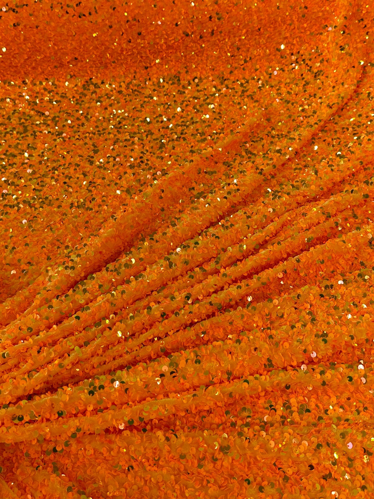 Sequin Velvet Orange