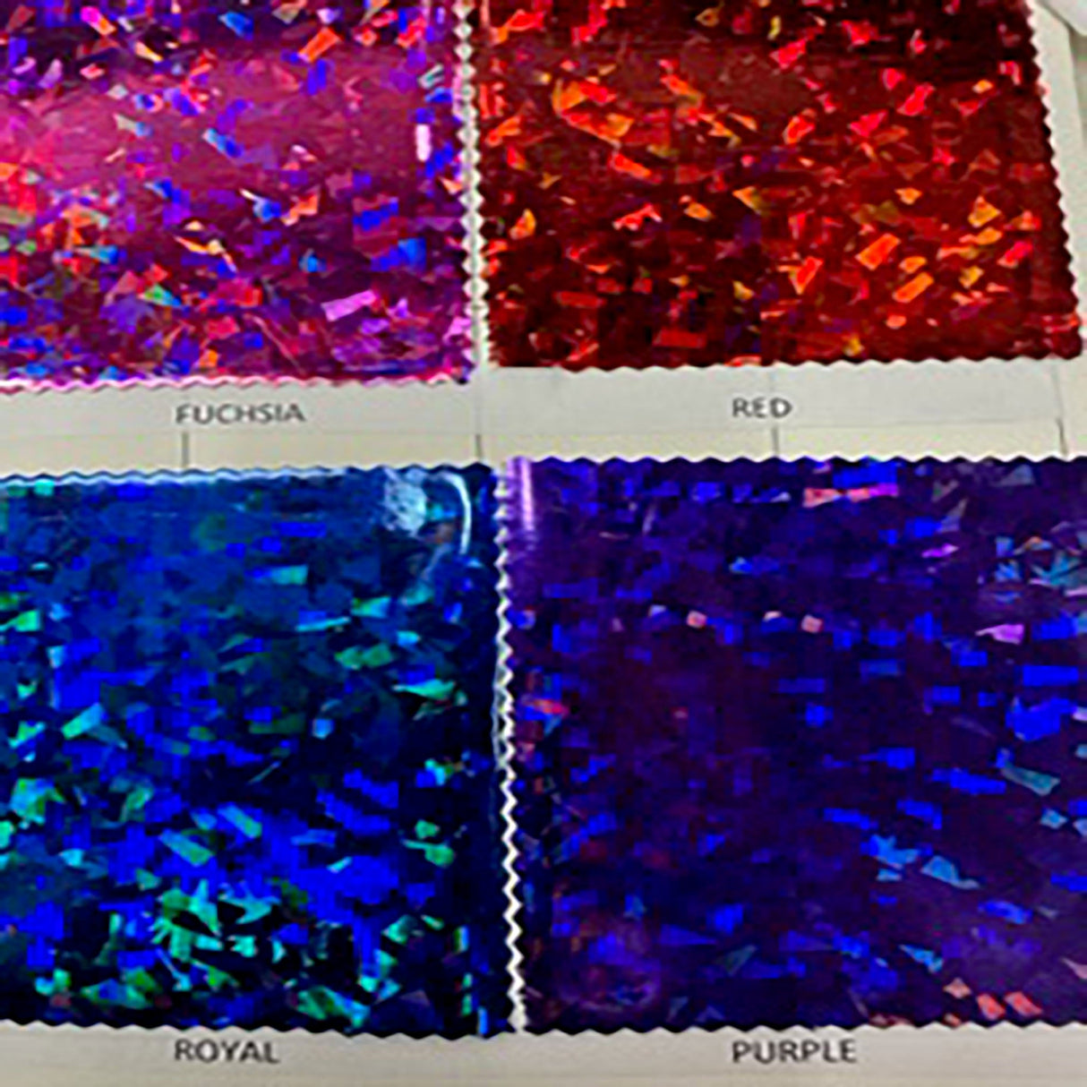 Stretch Vinyl Broken Glass Hologram Color Card