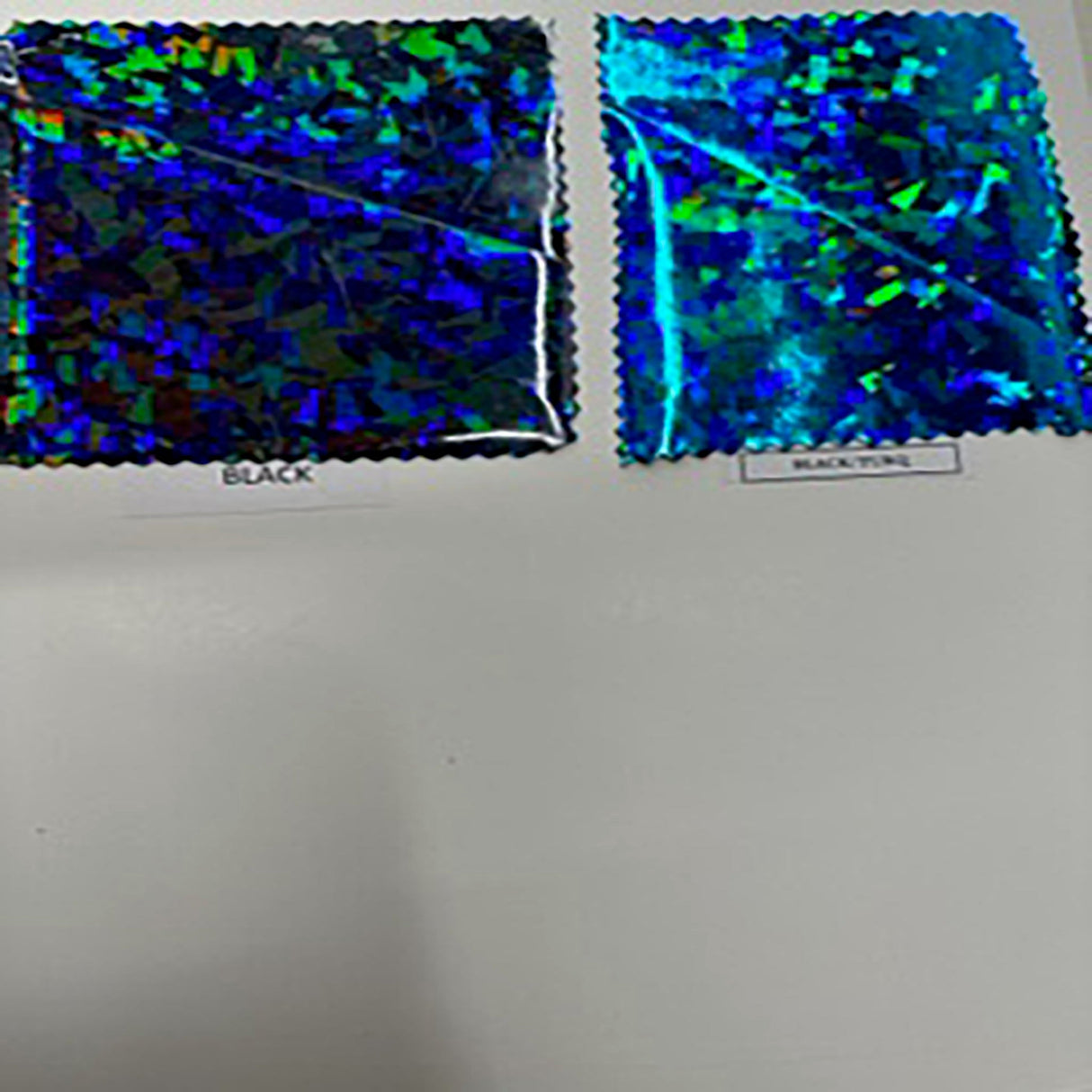 Stretch Vinyl Broken Glass Hologram Color Card