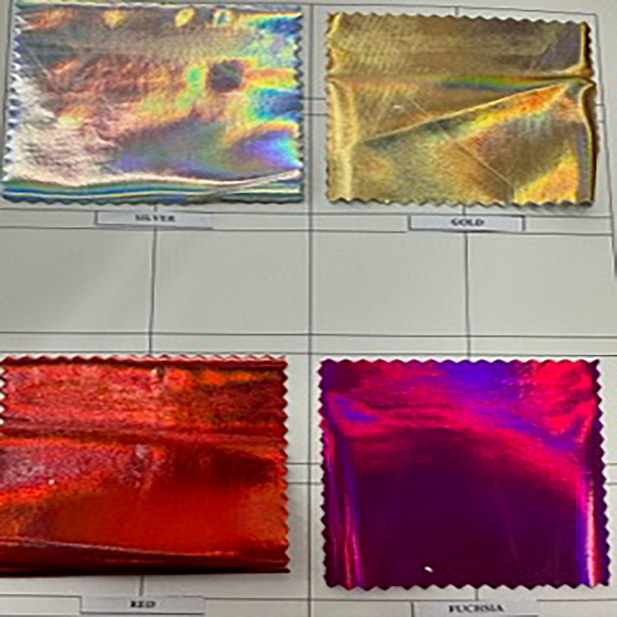 Hologram Color Card Stretch Polyester Spandex