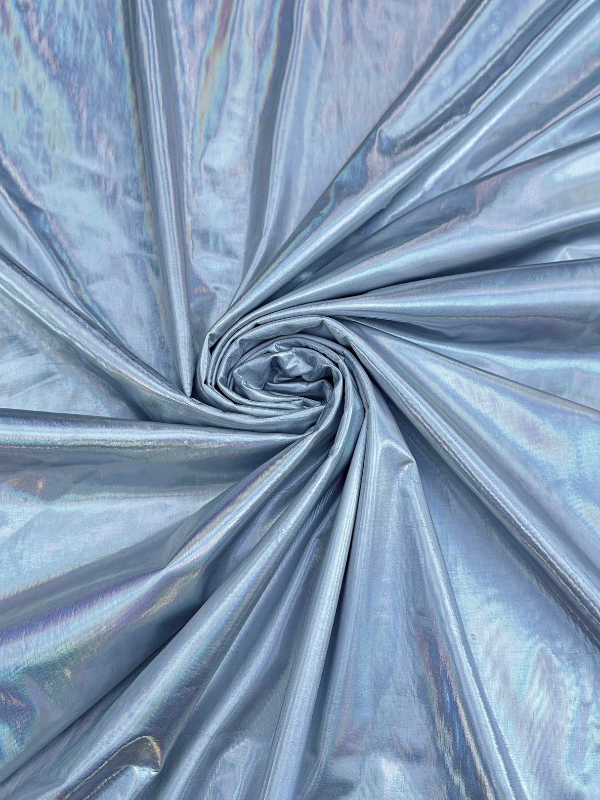 Shiny Silver Coated Spandex Pleather