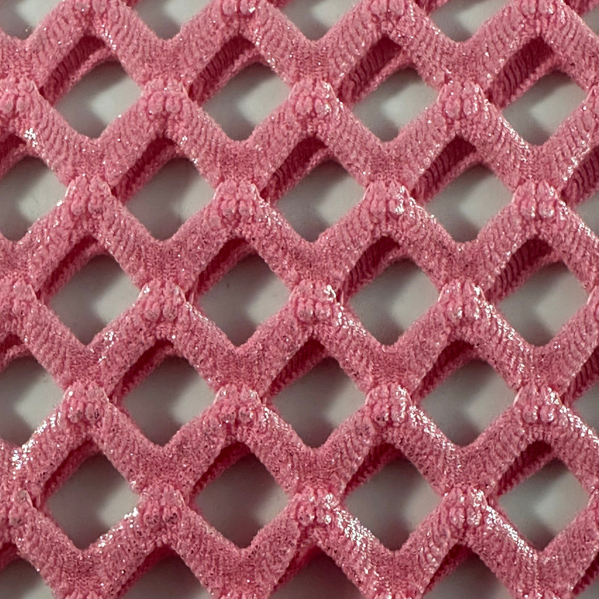 Polyester Spandex Diamond Foil Fish Net Fabric