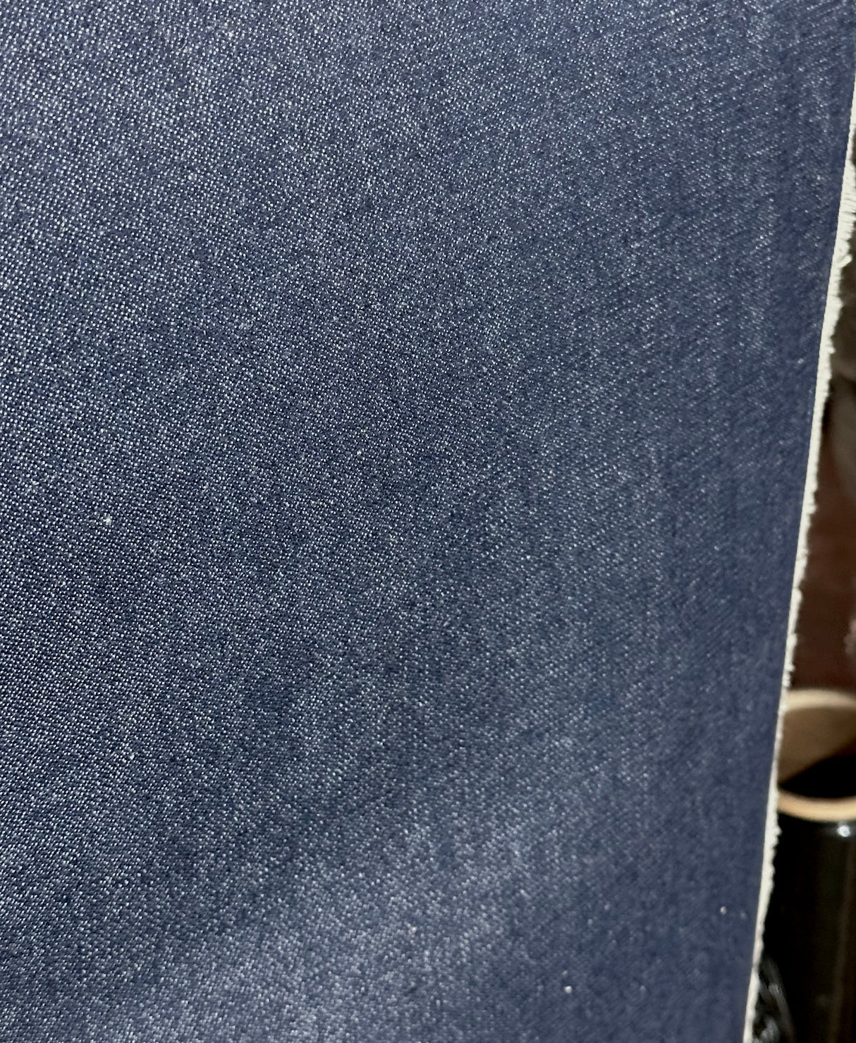 USA Made Dark Indigo Denim Ring Spun 100 Percent Cotton Fabric - Dark Indigo Blue, Denim, 68" Width (By The Yard)