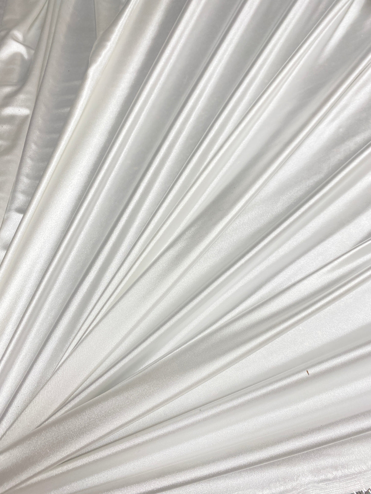 Shiny Nylon Spandex White
