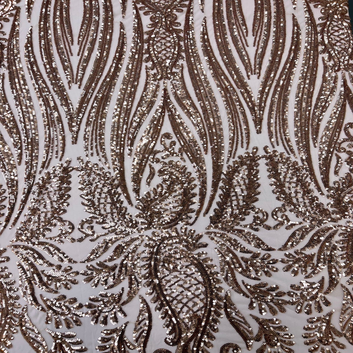 Stretch Sequins Lace Fabric