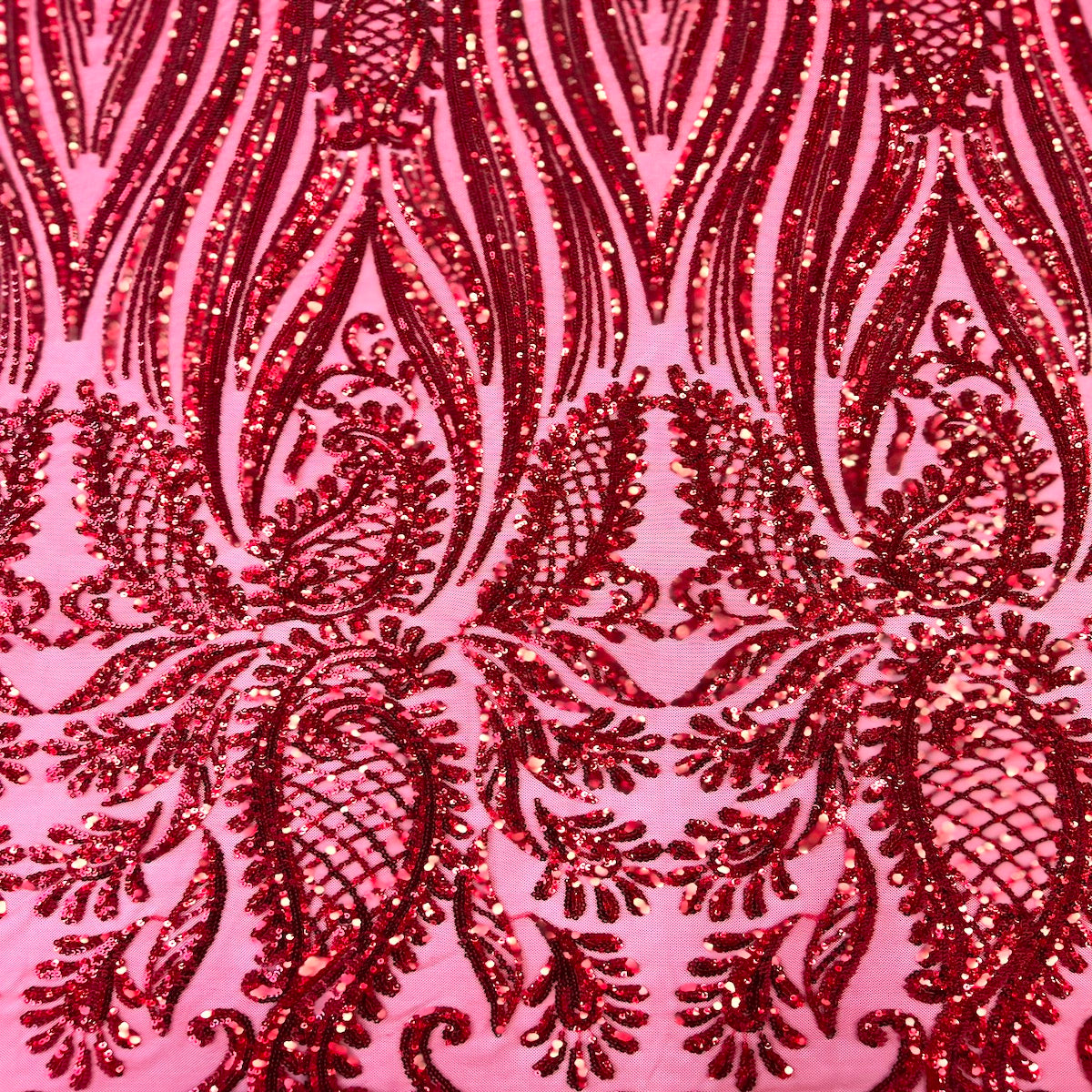 Stretch Sequins Lace Fabric