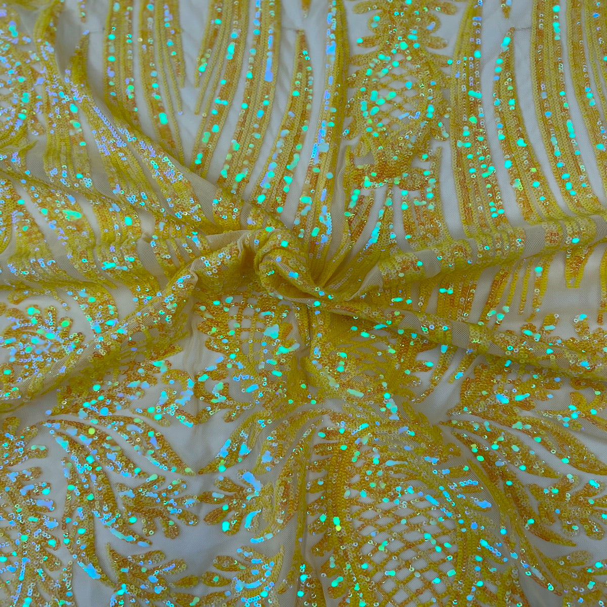 Stretch Sequins Lace Fabric