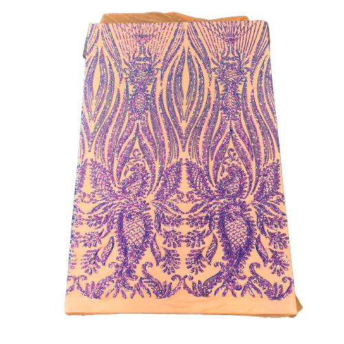 Stretch Sequins Lace Fabric