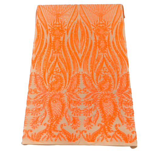 Stretch Sequins Lace Fabric