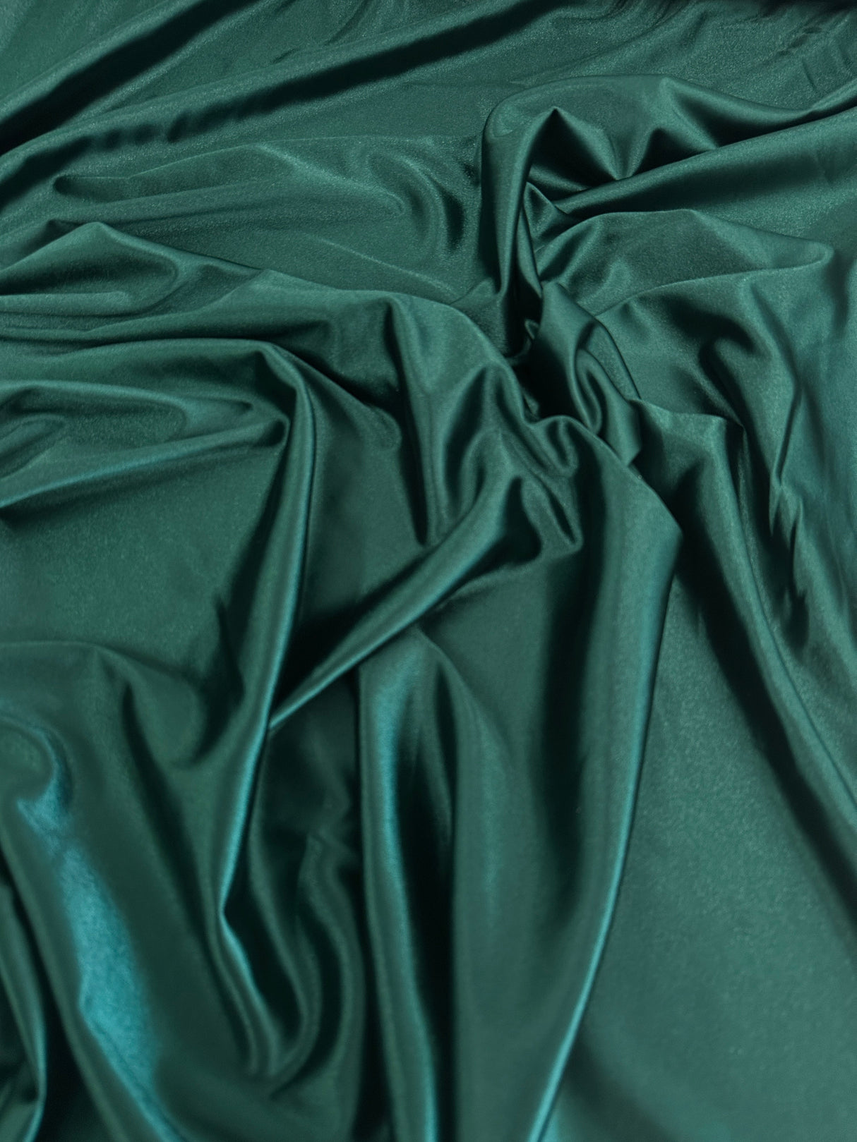 Shiny Nylon Spandex Hunter Green