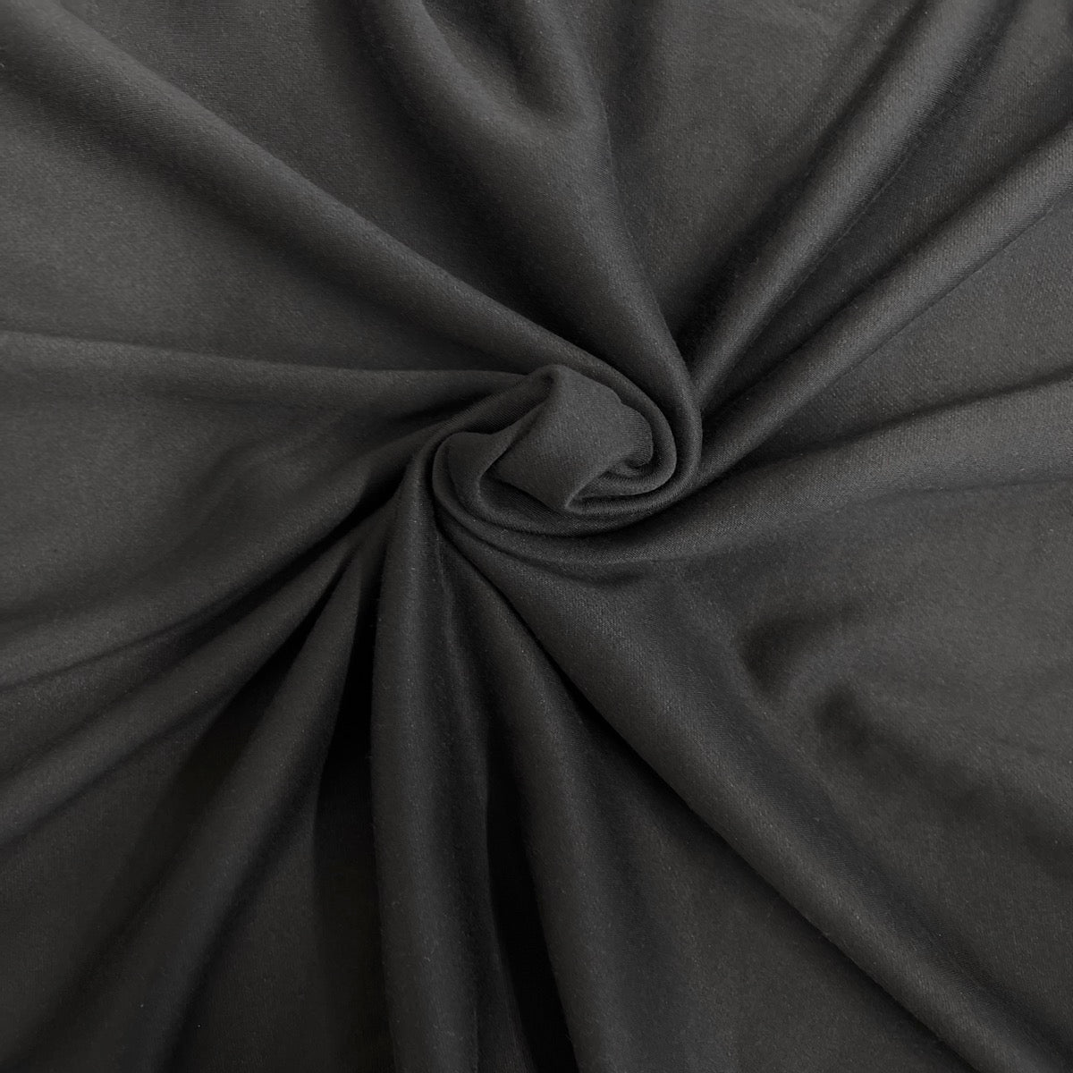 Sweatshirt Knit Fleece Polyester Cotton Fabric - Navy, Black, White, 62" Width, 400 GSM (1 Yard)