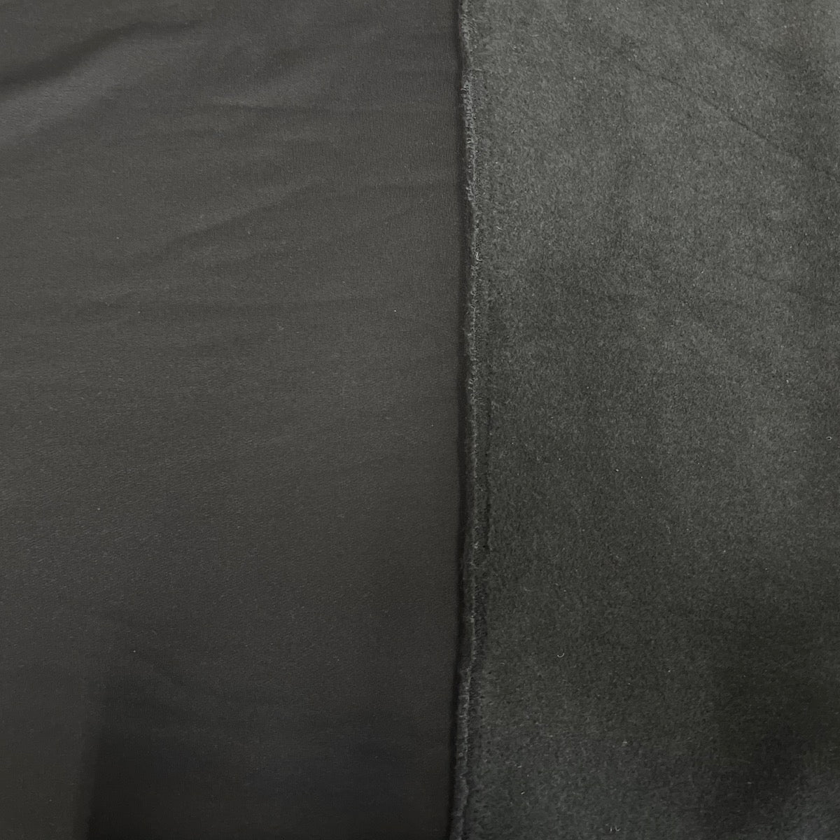 Sweatshirt Knit Fleece Polyester Cotton Fabric - Navy, Black, White, 62" Width, 400 GSM (1 Yard)