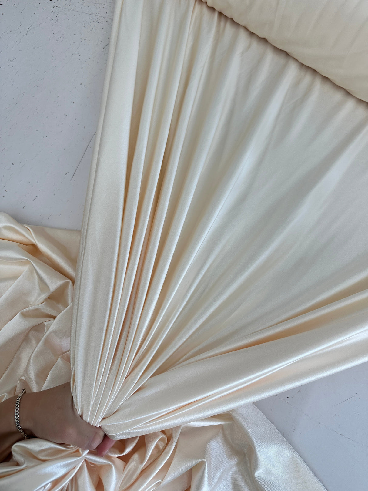 Shiny Nylon Spandex Cream