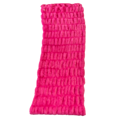 Faux Fur Fabric Ruched Chinchilla Stretch