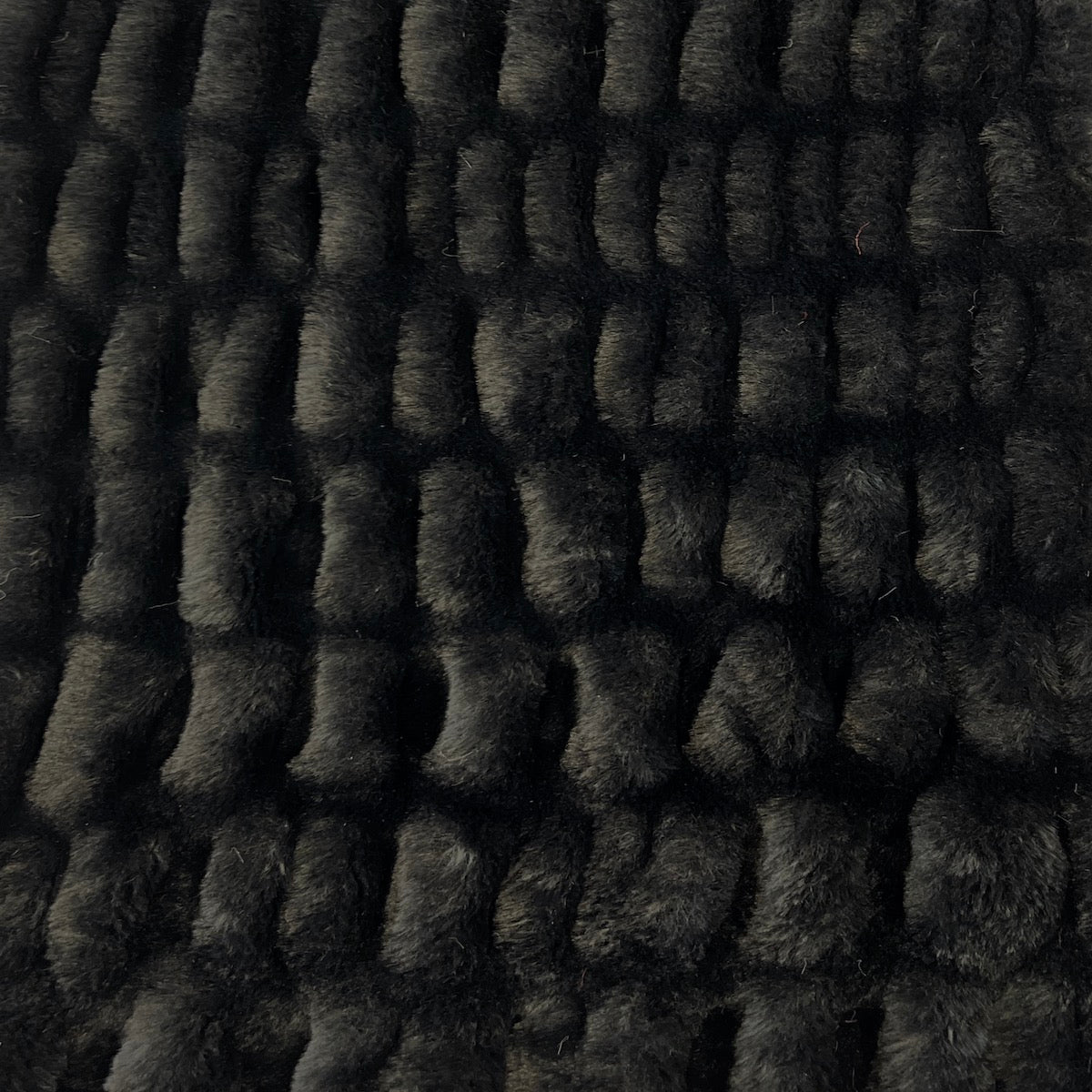 Faux Fur Fabric Ruched Chinchilla Stretch