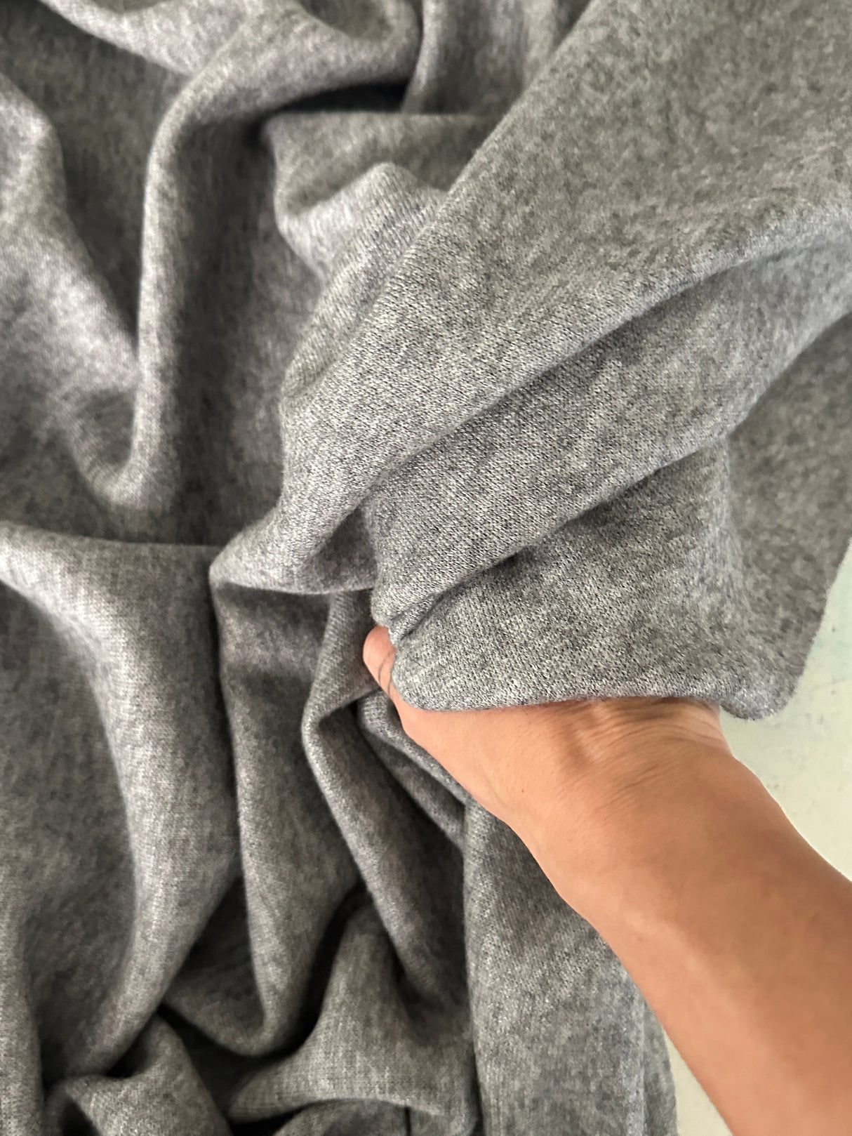 Ultra Soft Faux Cashmere Knit Gray