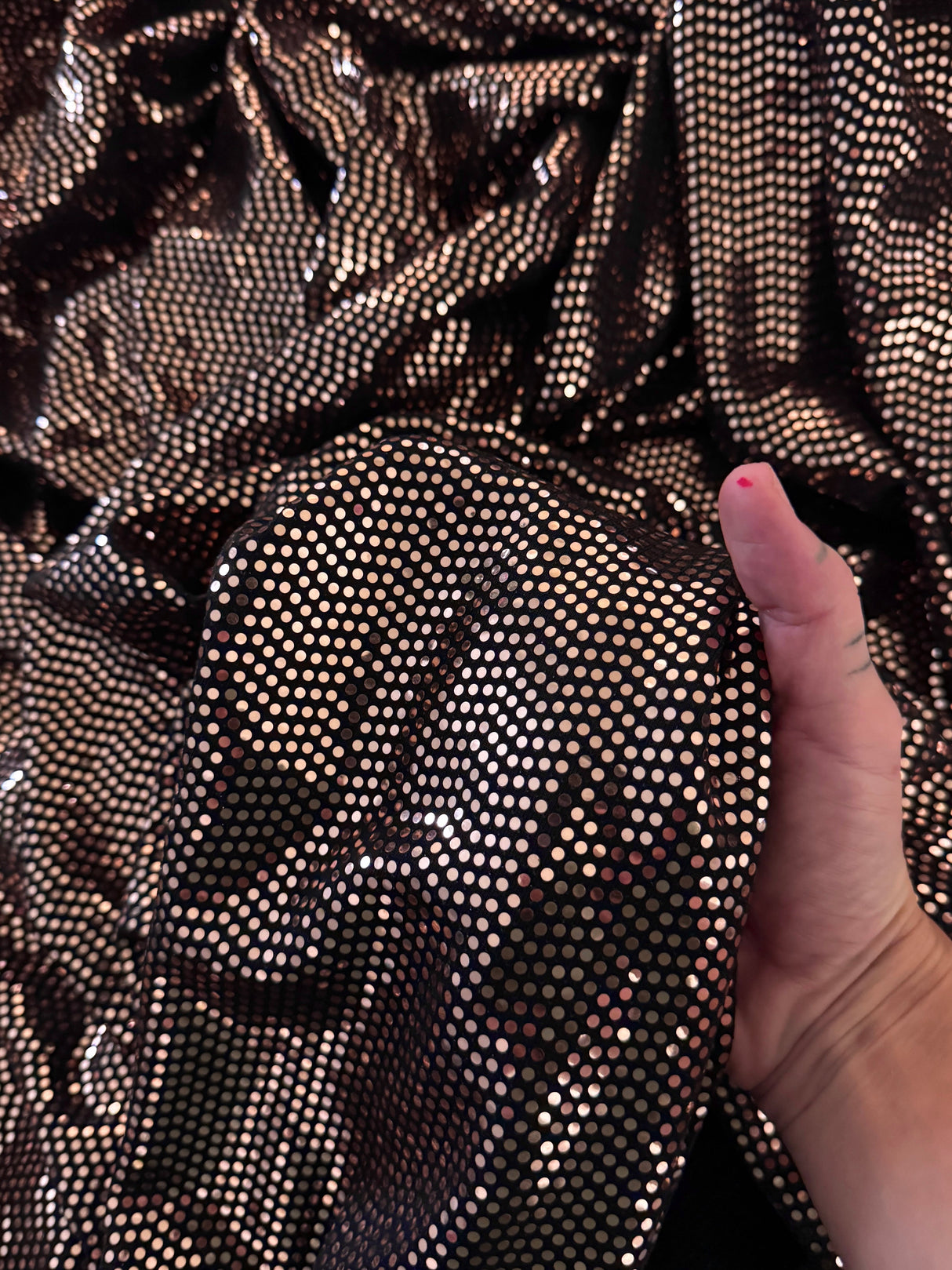 Sequin Mirror Foiled Spandex