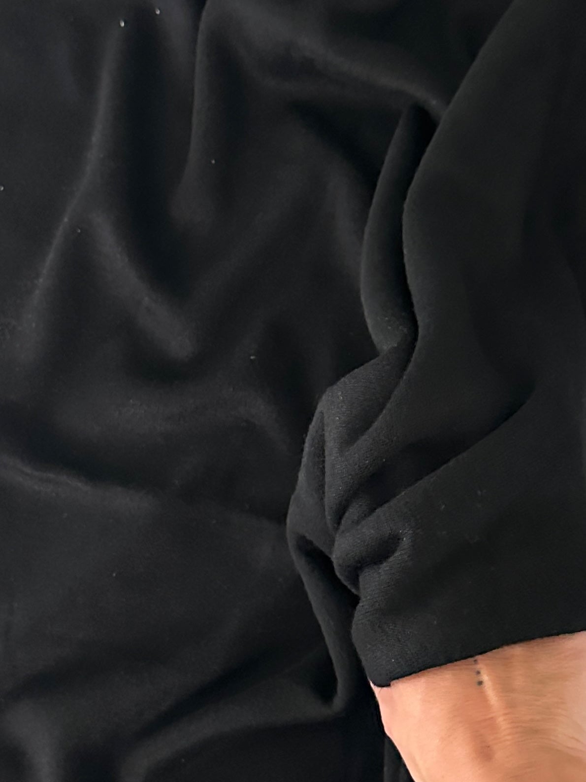 Black Ultra Soft Faux Cashmere Knit