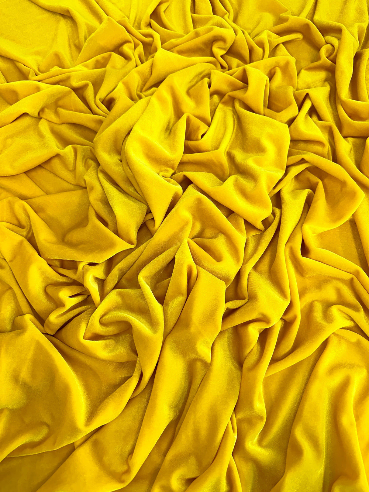 Stretch Velvet Yellow