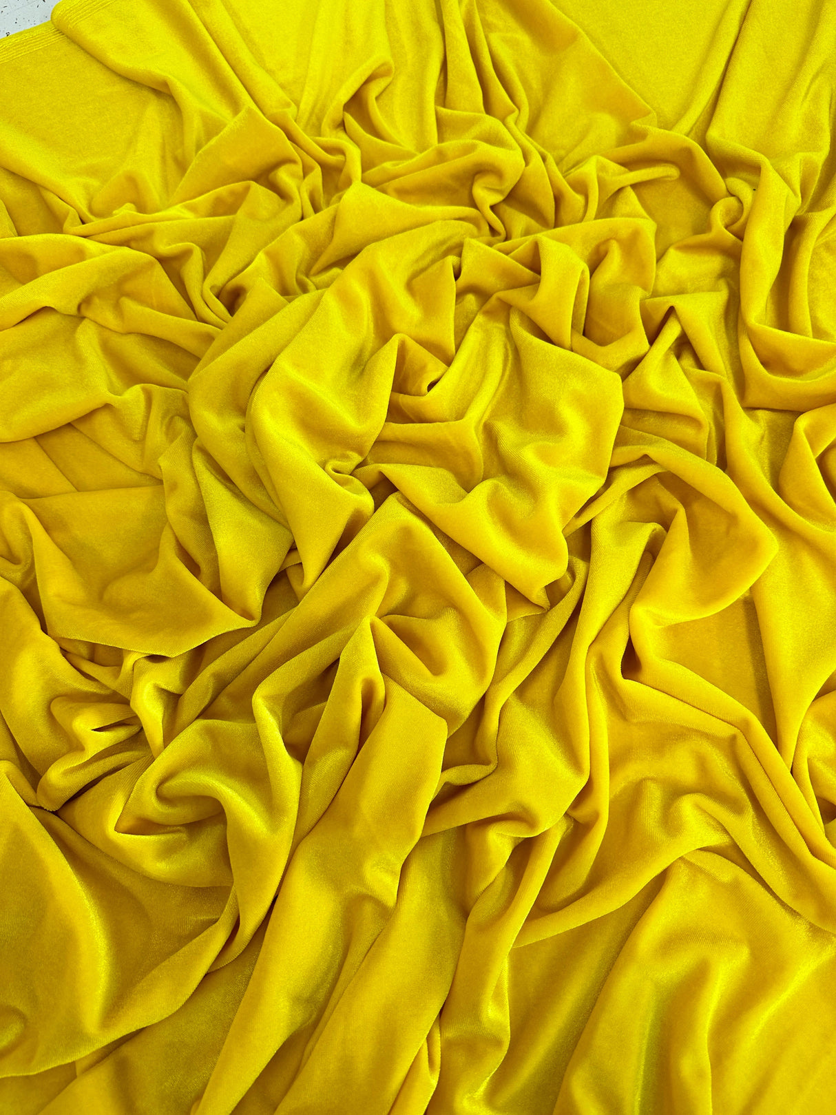 Stretch Velvet Yellow