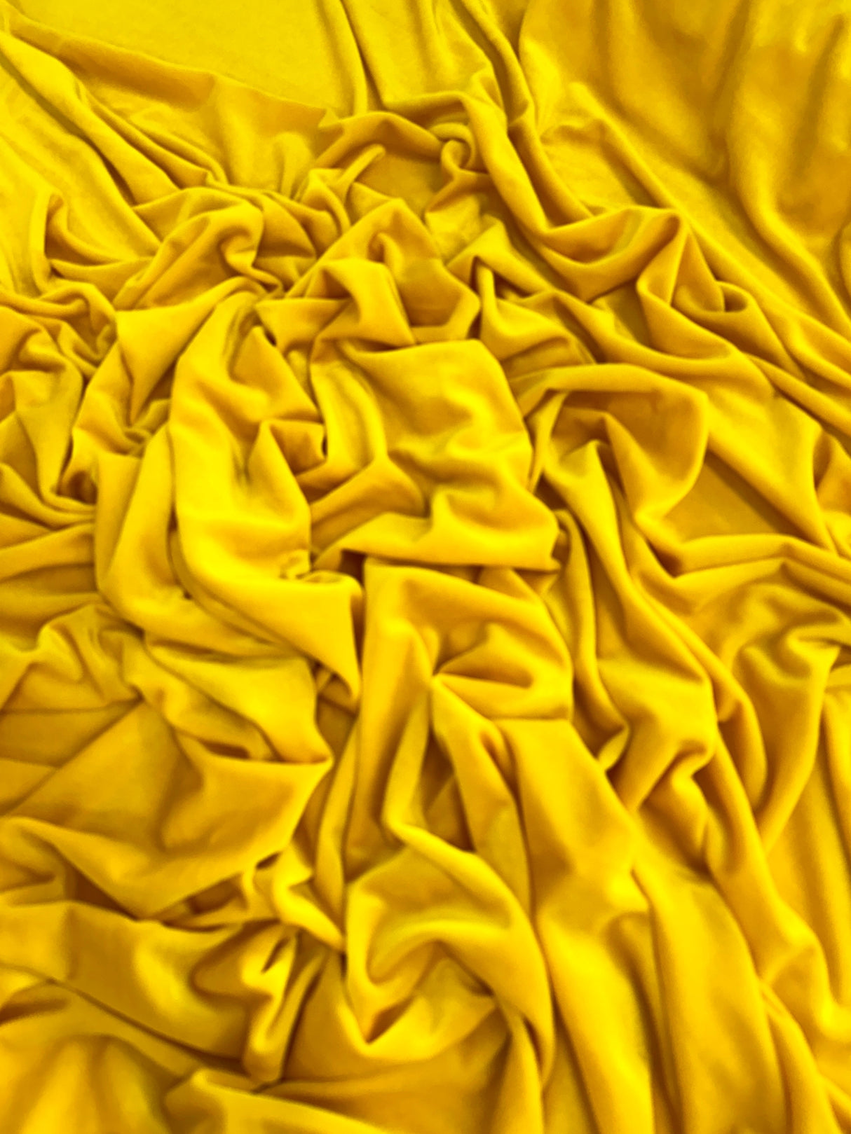 Stretch Velvet Yellow