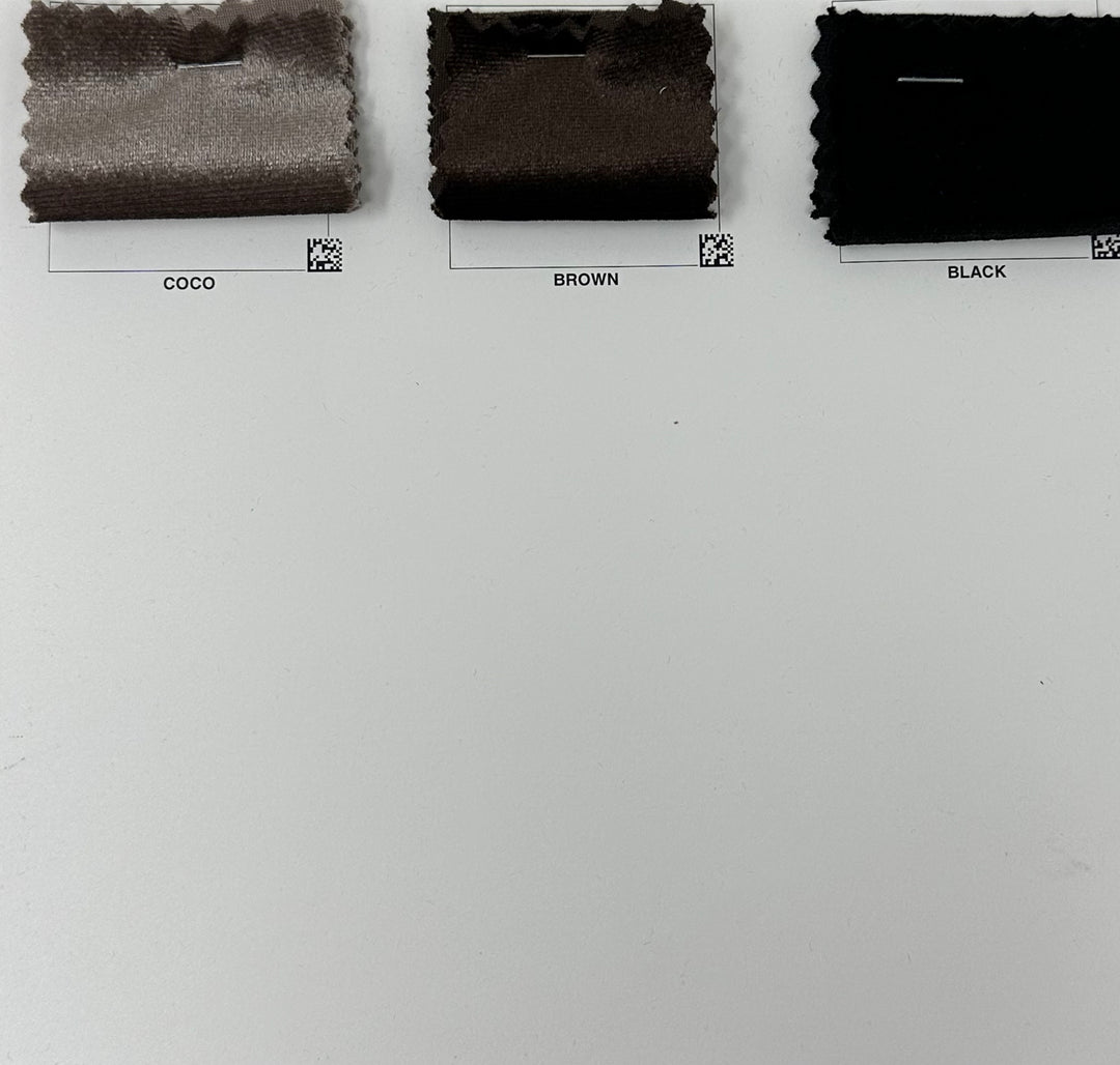 1 Yard Velvet Stretch Solid Fabric Soft Shiny Knit Flexible 60 Inch Width