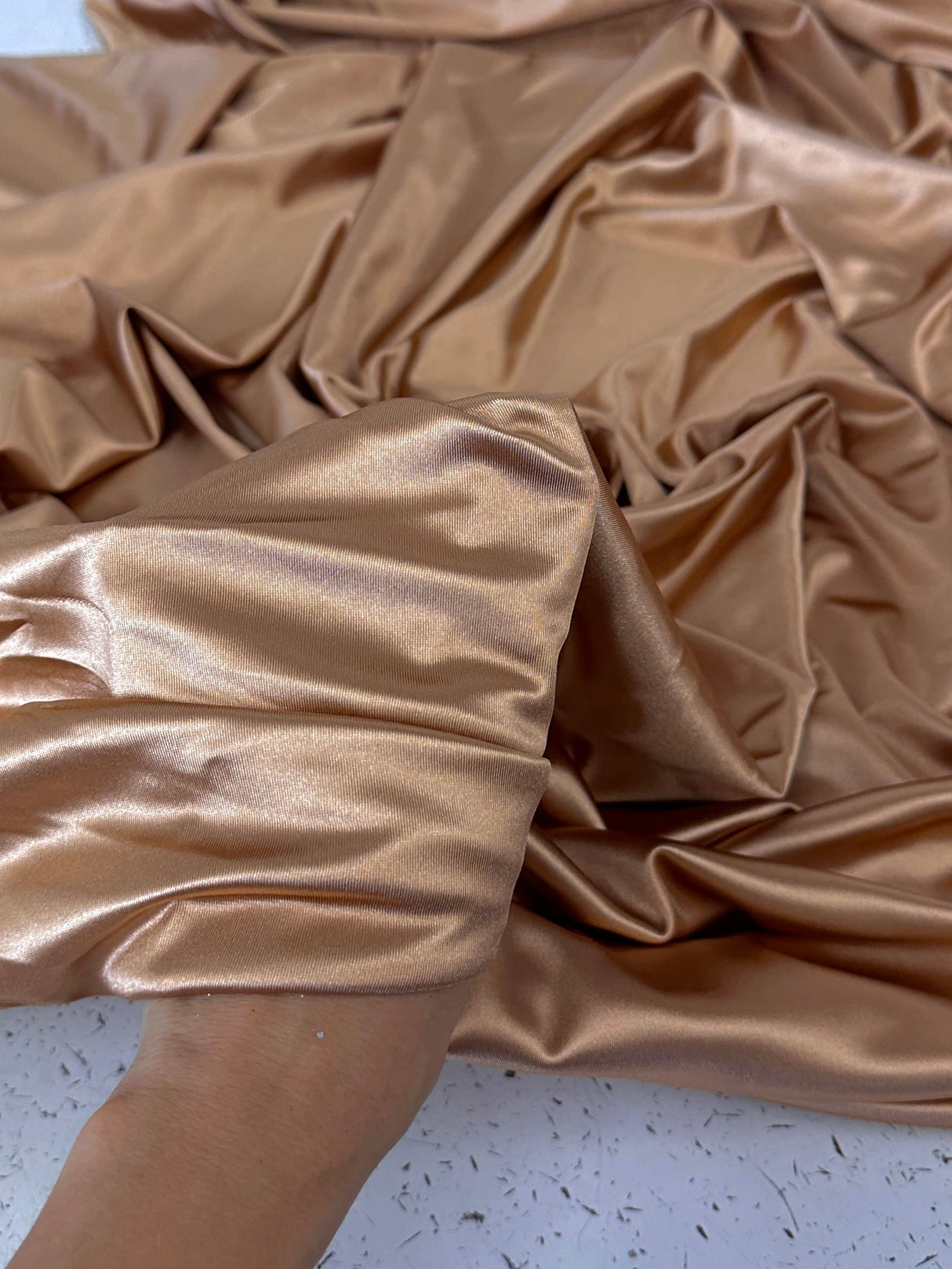 Shiny Nylon Spandex Mocha