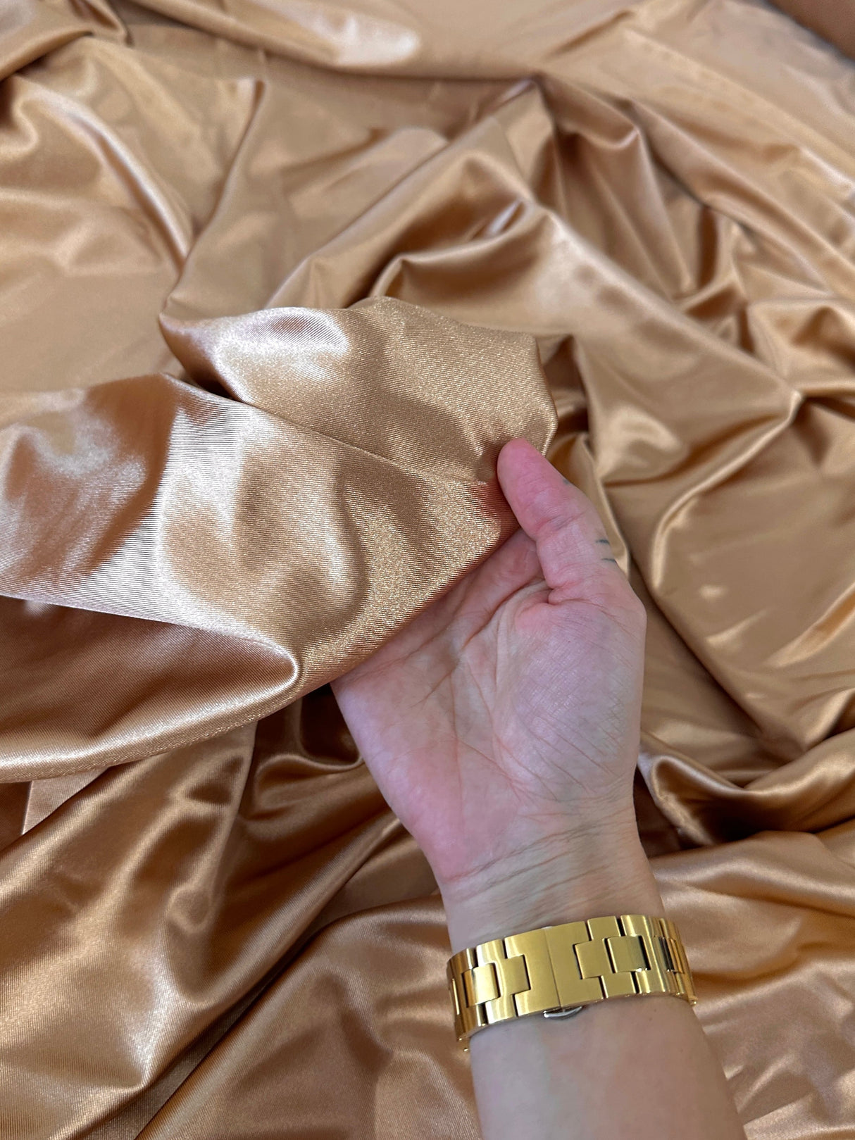 Shiny Nylon Spandex Mocha