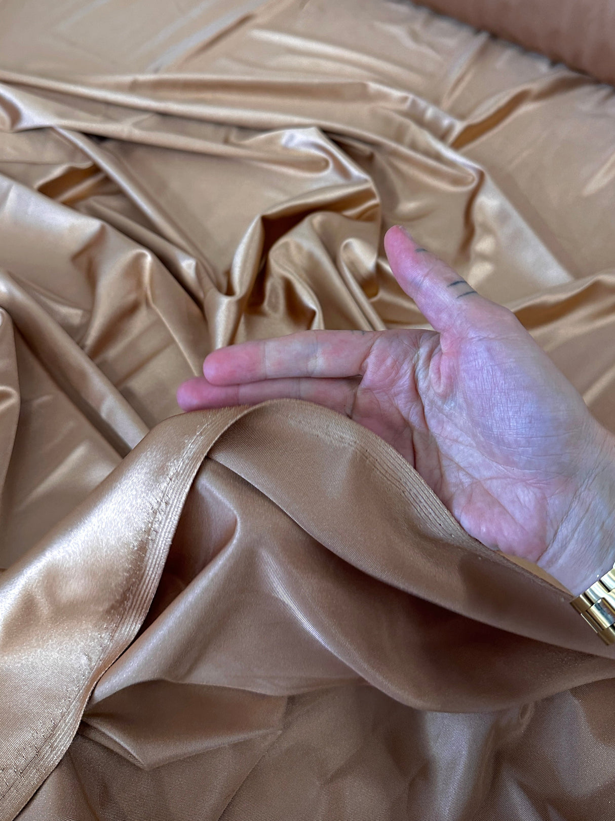 Shiny Nylon Spandex Mocha