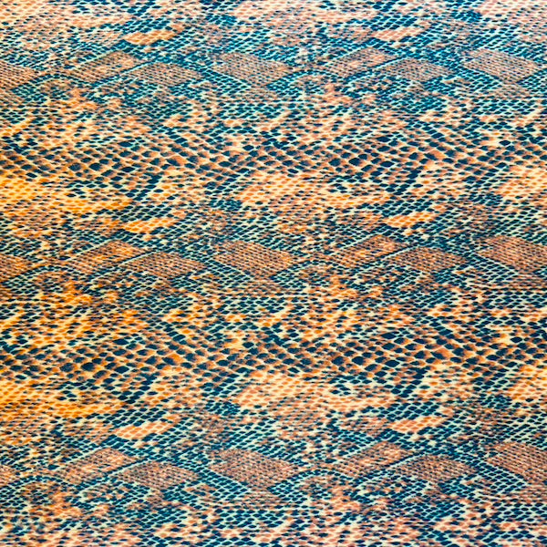Faux Fur Snake Print Velboa Fabric
