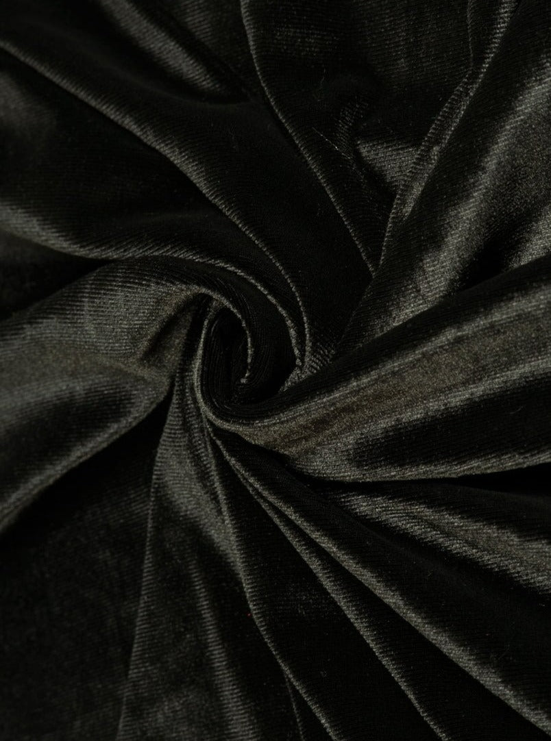 Black Stretch Velvet