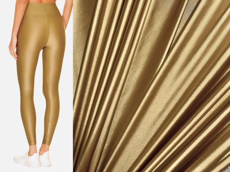 Gold Shiny Nylon Spandex