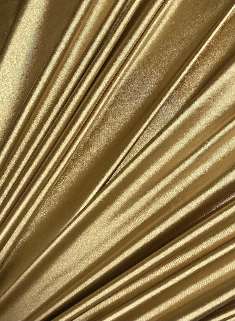 Gold Shiny Nylon Spandex