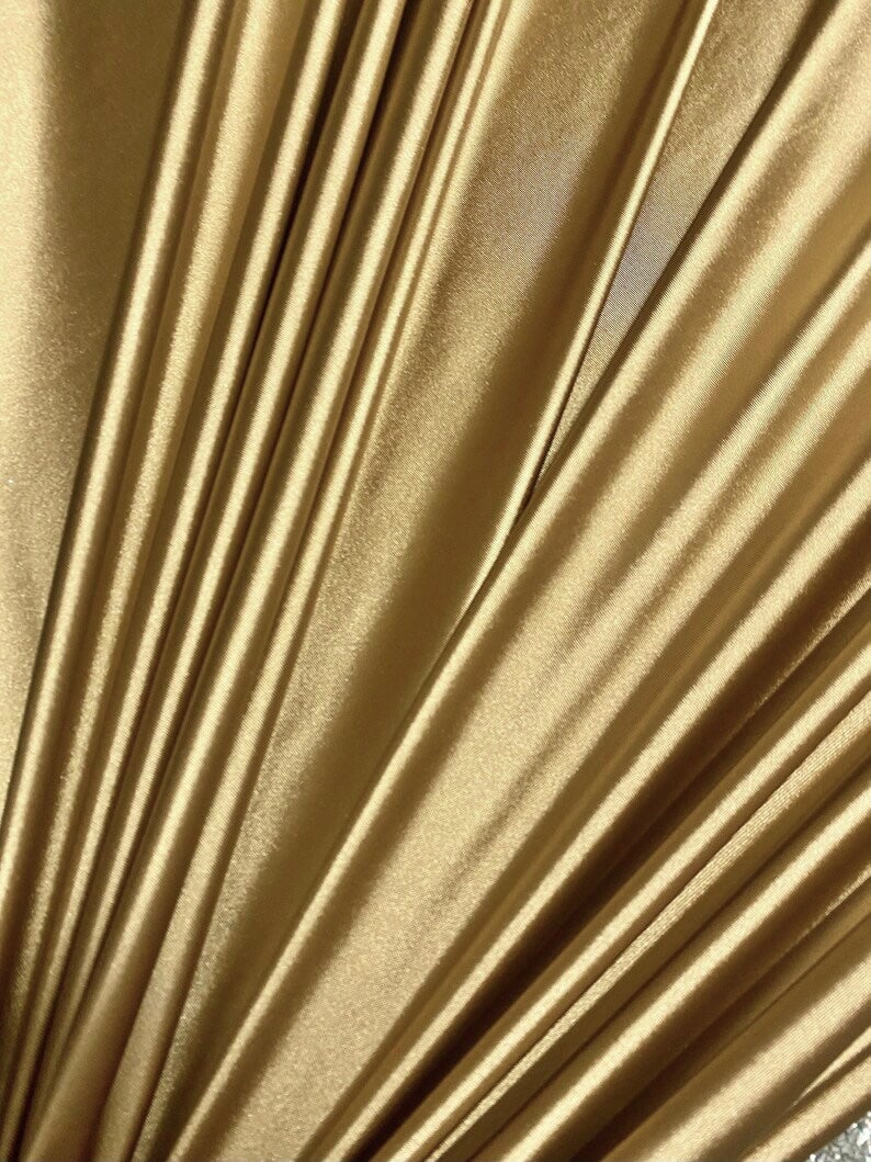 Gold Shiny Nylon Spandex