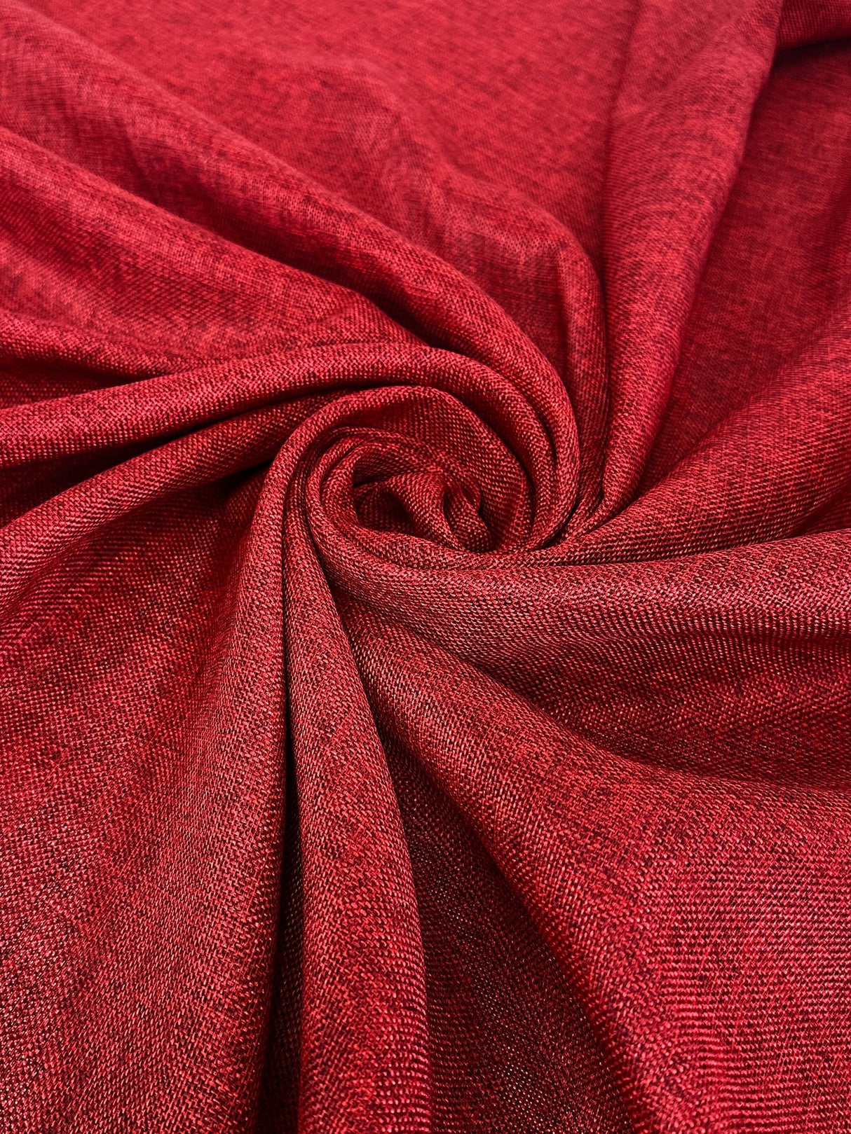 Burgundy Faux Linen