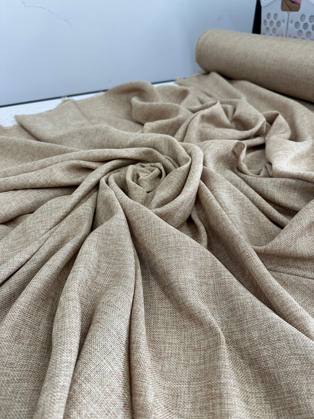 Faux Linen Sand
